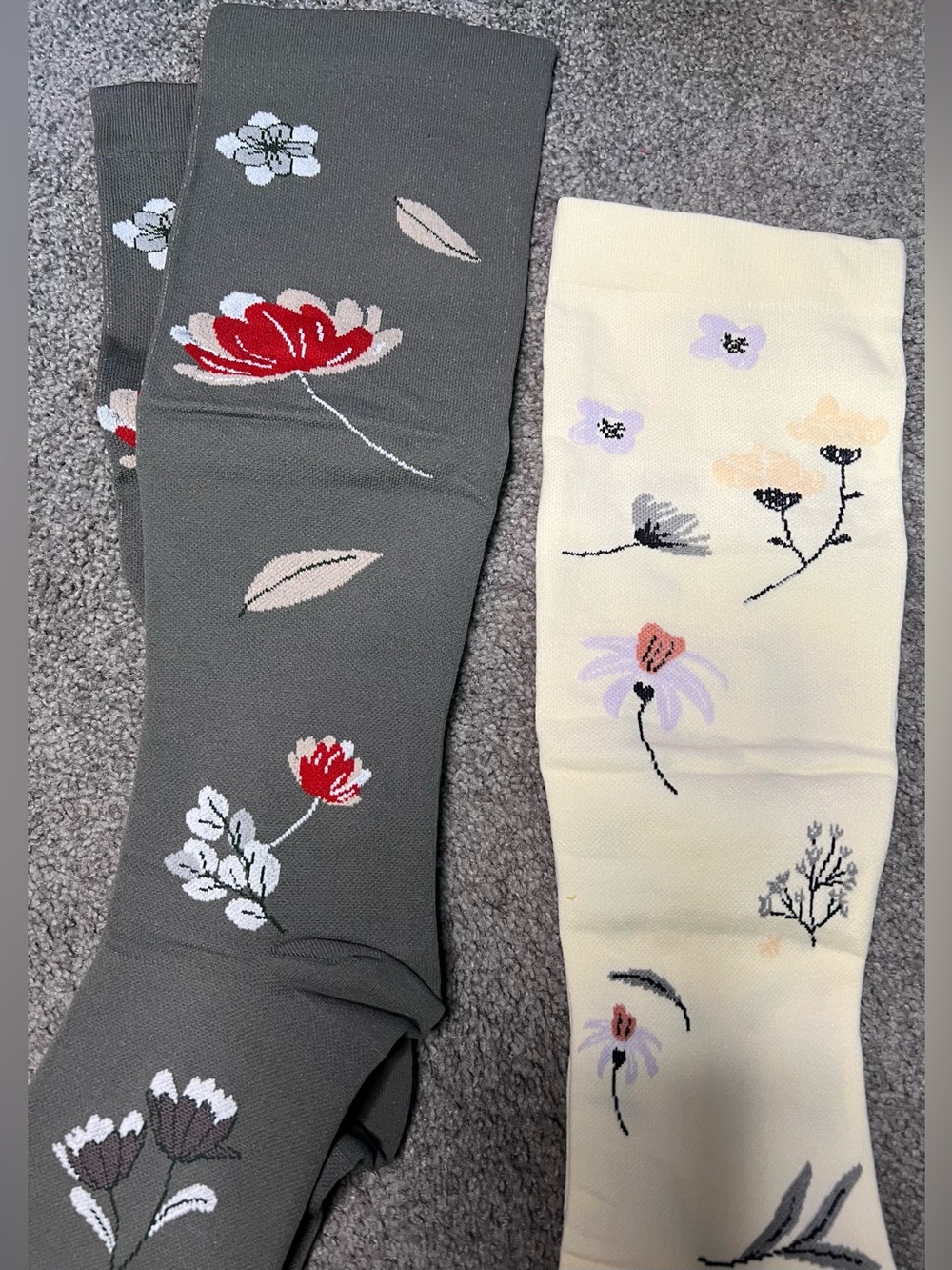 NWOT Plus Size Women 2 Pair Flower
Compression Socks size 3X - Picture 3 of 7